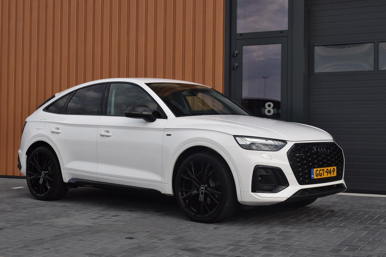 Audi Q5 Sportback 50 TFSI e 299pk S-line | Cognac leder | Luchtvering | Carbon | 22"