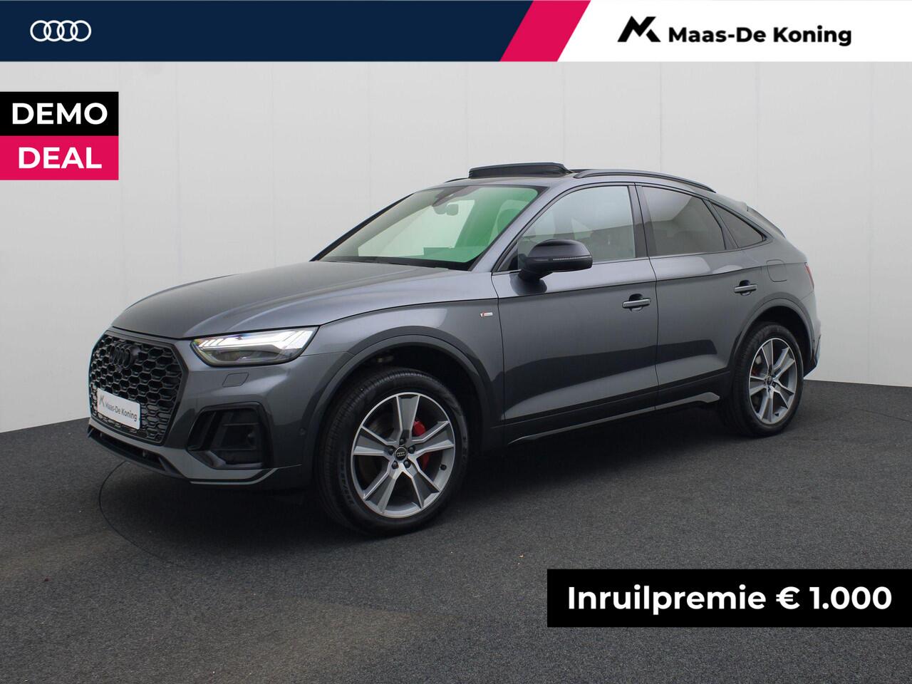 Audi Q5 Sportback 55 TFSIe 270Kw/367PK S Line · Panoramadak · Bang & Olufsen · Leder · Trekhaak · Adaptive Cruise Control · Garantie t/m 03-09-2029 of 100.000km