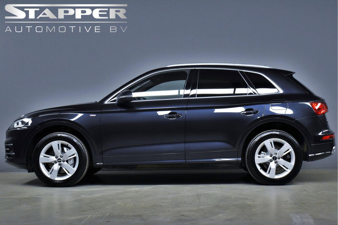 Audi Q5 55 TFSIe 367pk Quattro S-Line 1e Eig. Dealer OH Virtual/Keyless/H.Leer/Navi/Led/Stoelverw./Adap.Cruise