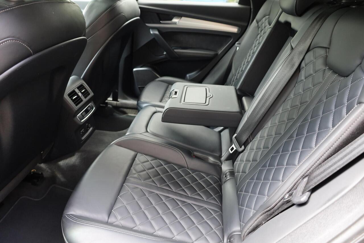 Audi Q5 50 TFSI e PHEV quattro S-Line edition 299PK! PANO LEER/NAPPA+MEMORY COCKPITVIEW Luchtvering TREKHAAK-ELEK 360-CAMERA 20"LMV ACHTERKLEP-ELEK 2xPDC STOELVERW. ZWARTE-HEMEL ENZ!