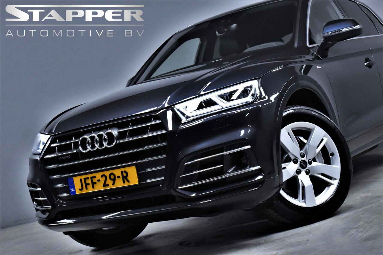 Audi Q5 55 TFSIe 367pk Quattro S-Line 1e Eig. Dealer OH Virtual/Keyless/H.Leer/Navi/Led/Stoelverw./Adap.Cruise