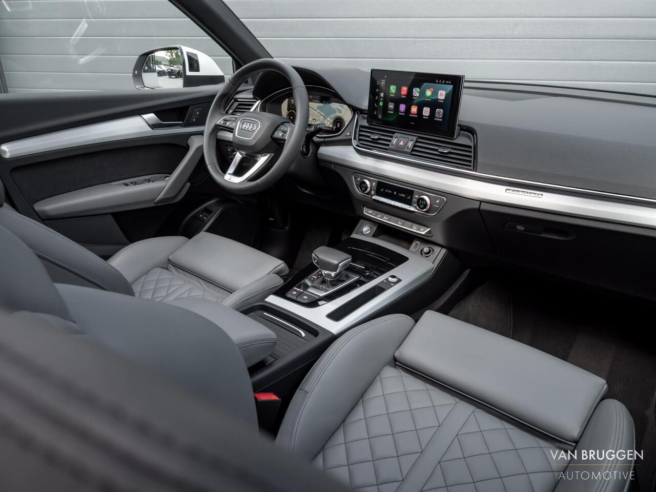 Audi Q5 50 TFSI e S-Line Pano Luchtv Trekhaak RS-Stoelen 21" Head-Up Sfeer