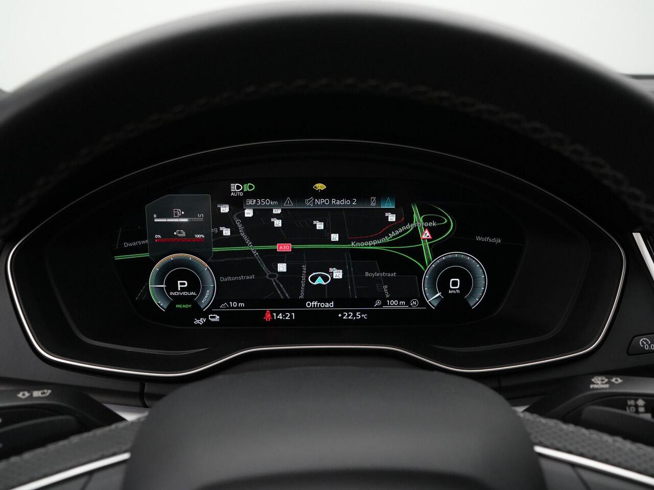 Audi Q5 55 TFSI e 367 pk S-tronic quattro S edition | Panoramadak | Trekhaak | Matrix LED koplampen | B&O sound | Luchtvering | Achteruitrijcamera | Standkachel | 21 inch