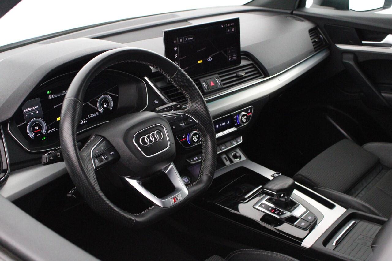 Audi Q5 Sportback 55 TFSIe 367pk 2x S-Line Camera Stoelverwarming Panoramadak Virtual Cockpit
