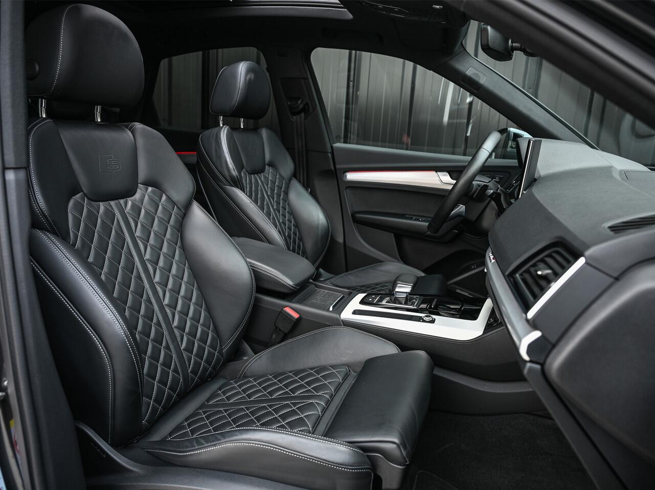 Audi Q5 Sportback 50 TFSI e S edition · Adaptive Cruise · Luchtvering · Memory Seats · Bang & Olufsen Sound · Stoelverwarming · Leder · Keyless · Panoramadak · 360 Camera · EL. Trekhaak