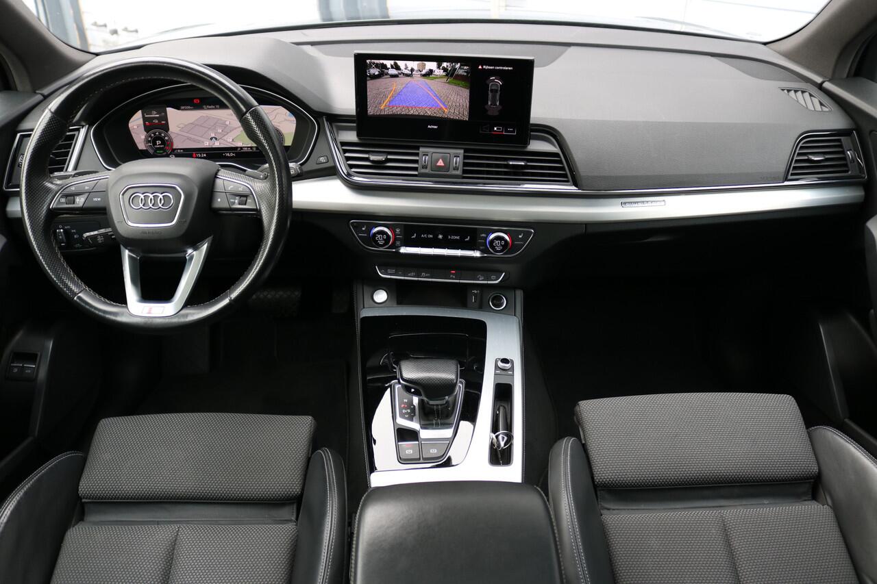 Audi Q5 50 TFSI e S edition Panodak Leder Camera T-haak Bj:2021