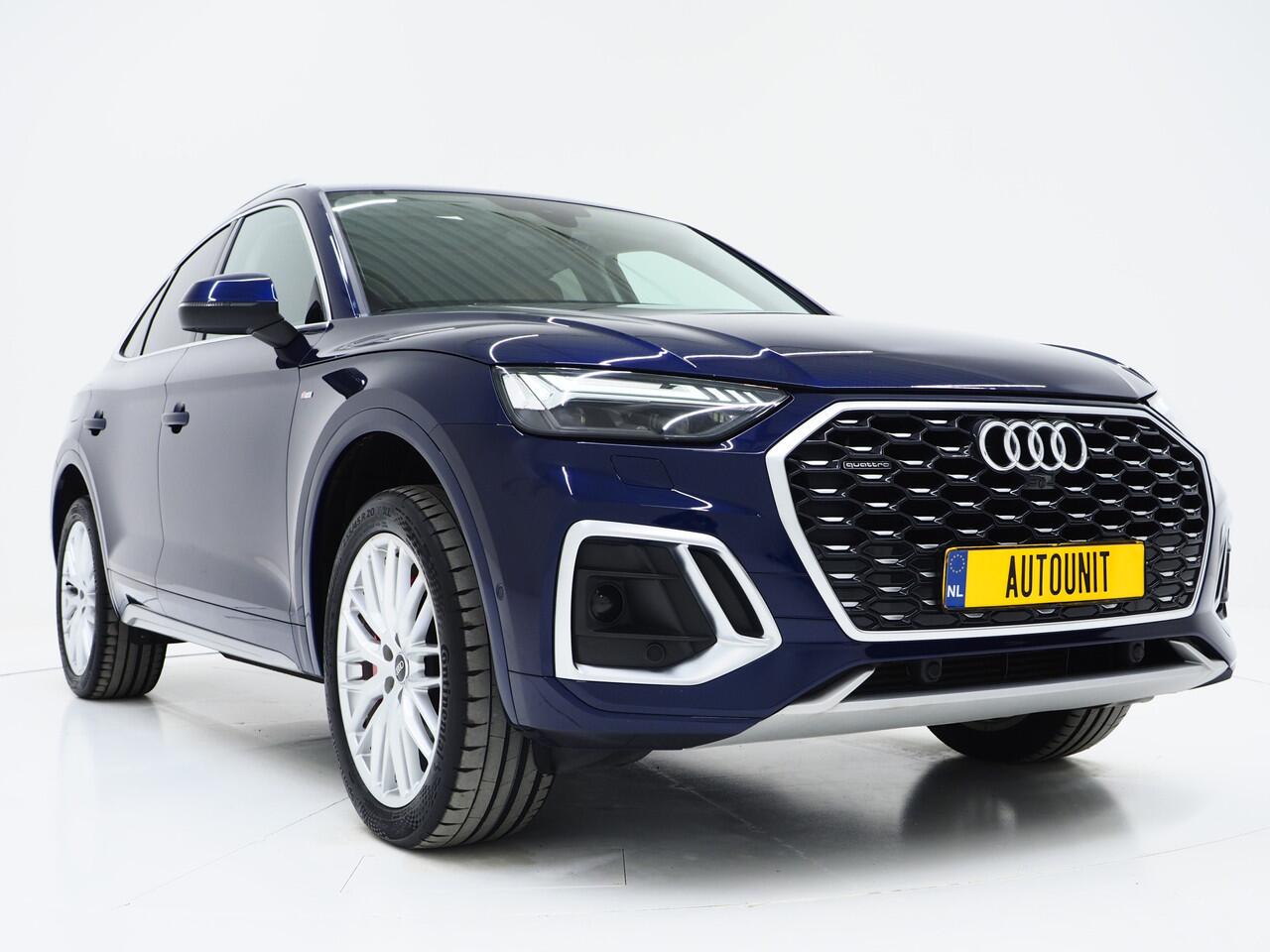 Audi Q5 Sportback 55 TFSI e Quattro S edition Competition | Panoramadak | B&O | Leder | 360 | Keyless | Dodehoek | Virtual | Carplay