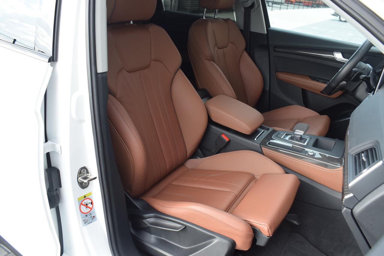 Audi Q5 Sportback 50 TFSI e 299pk S-line | Cognac leder | Luchtvering | Carbon | 22"