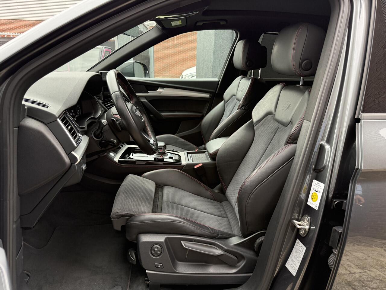 Audi Q5 50 TFSI e S-Line PANO/TREKHAAK/MASSAGE/ACC/KEYLESS/21"/CAMERA/CARPLAY/DONKERE HEMEL/STANDKACHEL/EL.A.KLEP/PRIVACY/DAYTONAGRAU/VOLLEDIG AUDI DEALER HISTORIE, NET OH BEURT GEHAD