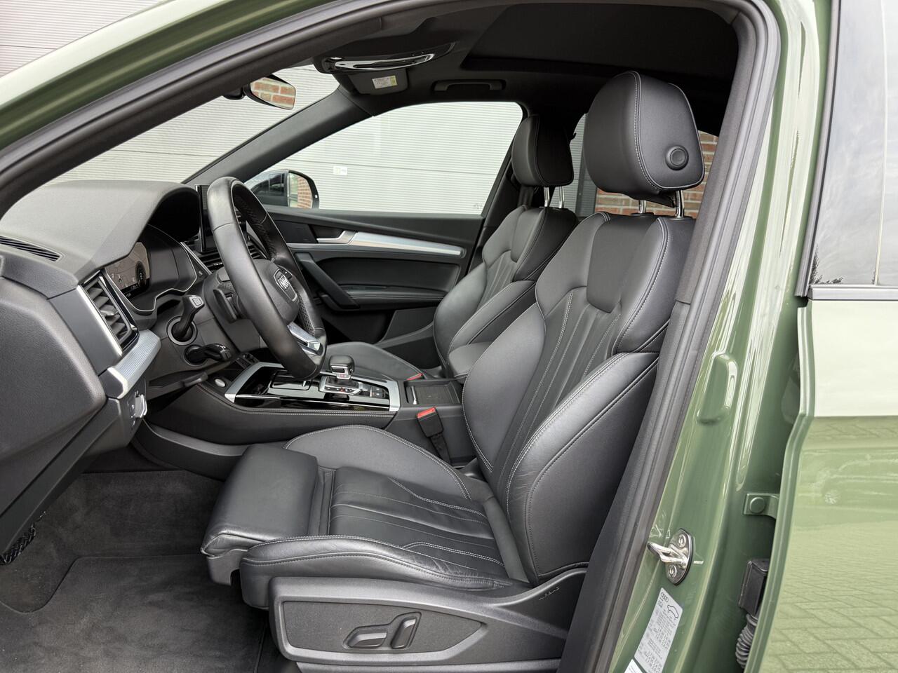 Audi Q5 Sportback 55 TFSI e S-Line DISTRIKTGRUN/PANO/LUCHTVERING/360CAMERA/LEER-SPORT/STANDKACHEL/21"AUDI-SPORT/BLACK-OPTIC/VOLLEDIG AUDI DEALER HISTORIE