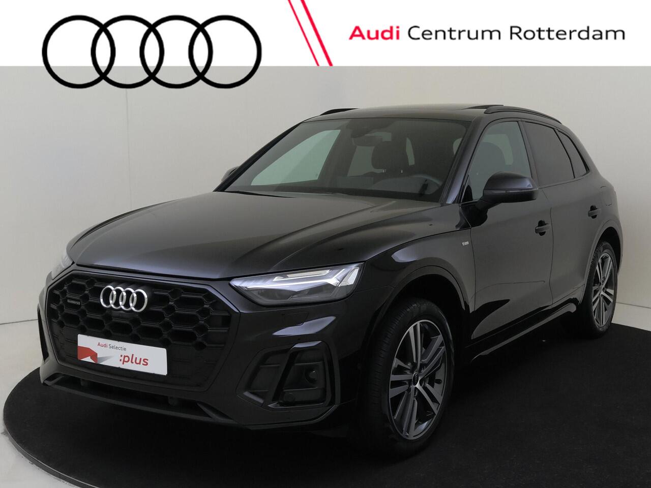 Audi Q5 50 TFSI e S edition | Panoramadak | 360 camera | Dodehoek detectie | LED matrix verlichting | Stoelverwarming | Parkeerasisstent | 3-zone airco | Navigatie Plus |
