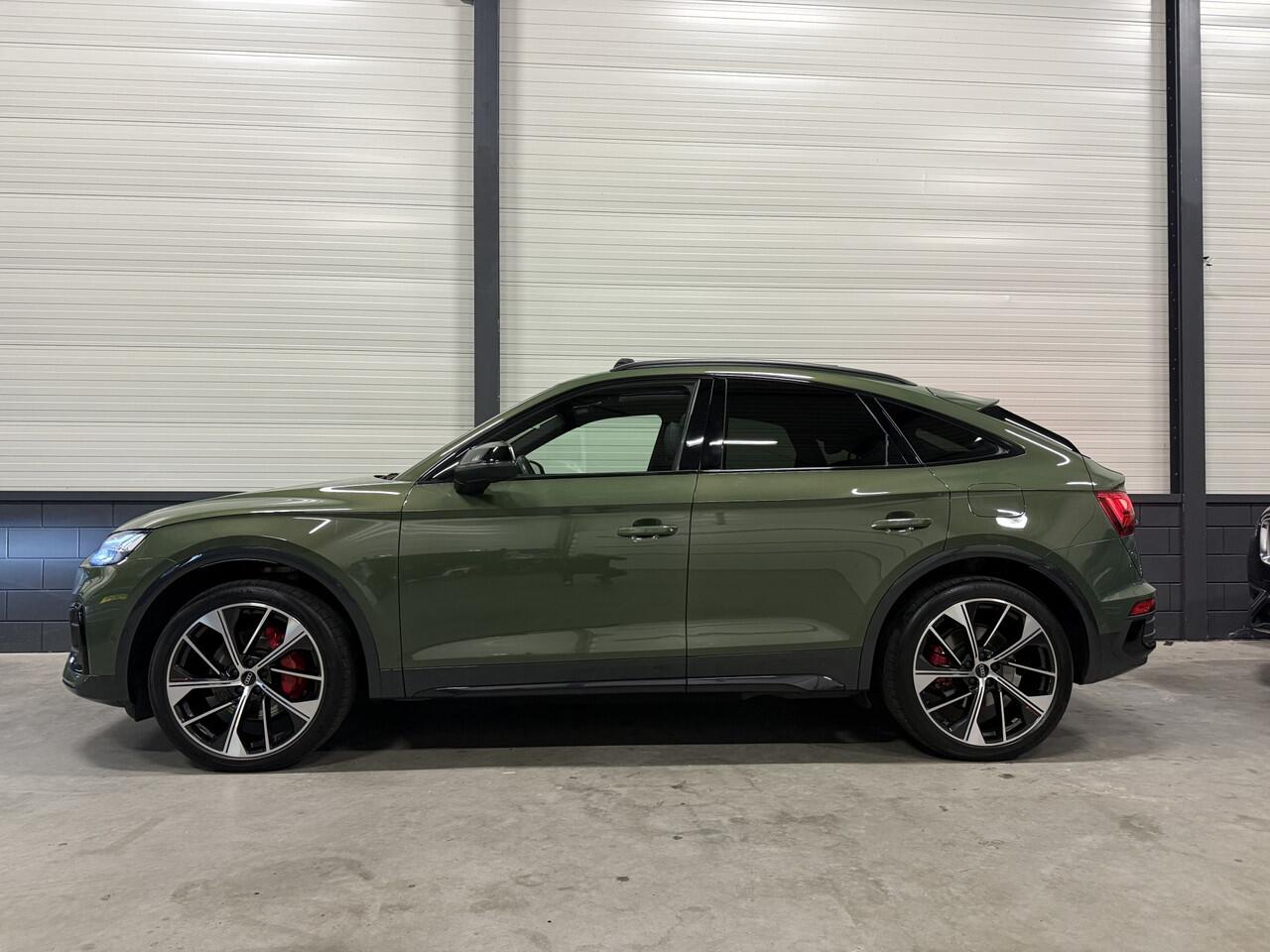 Audi Q5 Sportback 55 TFSI e S-Line DISTRIKTGRUN/PANO/LUCHTVERING/360CAMERA/LEER-SPORT/STANDKACHEL/21"AUDI-SPORT/BLACK-OPTIC/VOLLEDIG AUDI DEALER HISTORIE