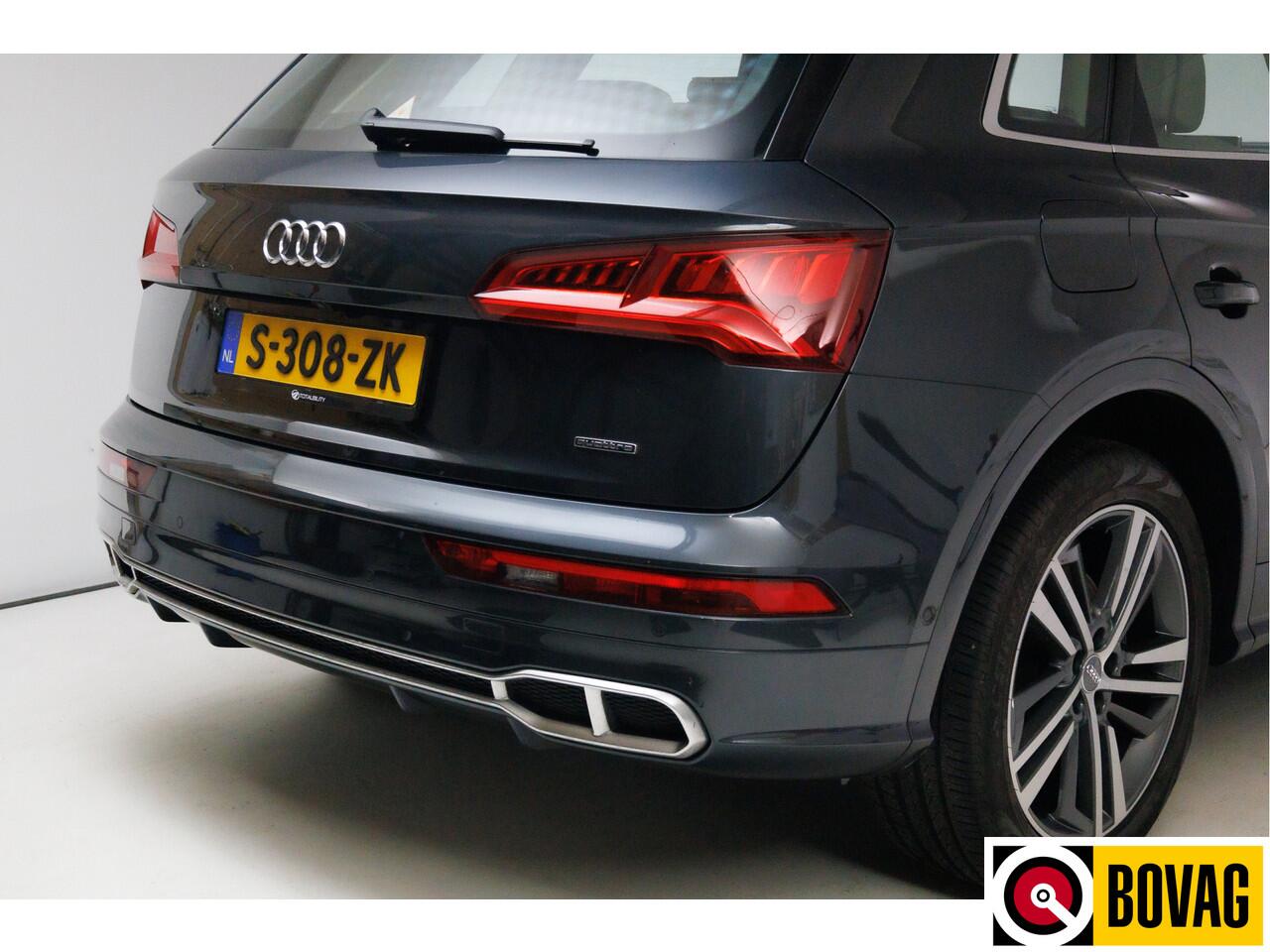 Audi Q5 55 TFSI e 367 PK quattro Competition S-Line Panoramadak, Luchtvering, Volledig leer, Adaptive cruise, Electrisch verstelbare stoelen met massage en verw. Ambiance verlichting, 360 camera, 20 inch, Navigatie, Head-up