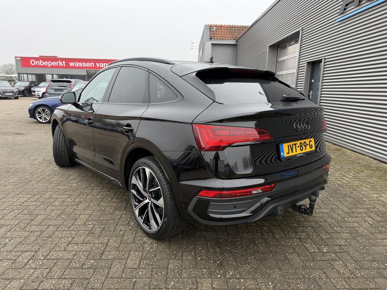 Audi Q5 Sportback 40 TFSI 204 PK S-Line Luchtvering Lederen interieur Trekhaak ACC Matrix Led Keyless Entry Head-Up Display 21 Inch LMV Sound-systeem Bang & Olufsen