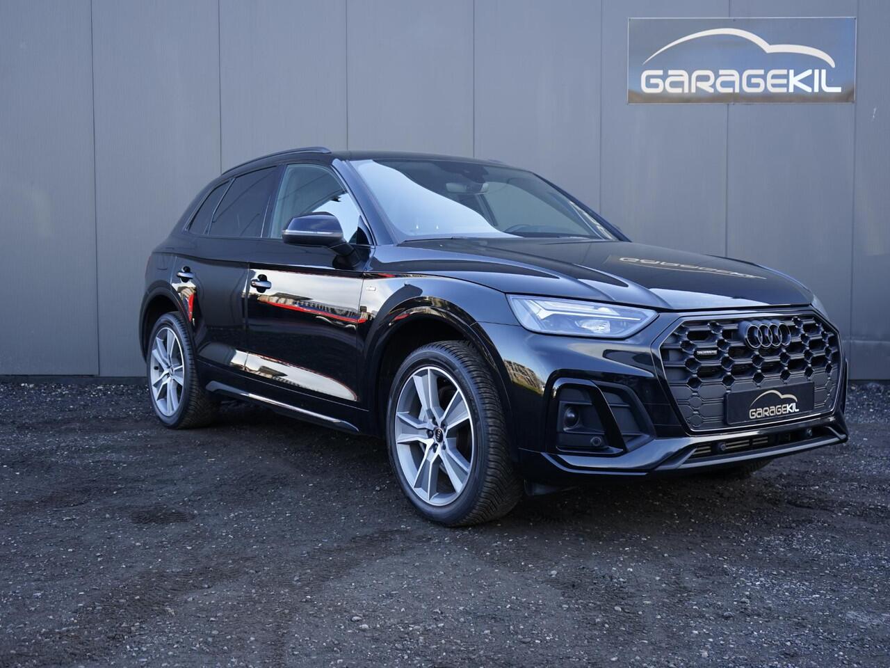 Audi Q5 50 TFSI e S line 1e Eig /Dealeronderh. / Hulppakket Tour / Hulppakket Stad / Elektr. Trekhaak / Zwart optiek / Ambianteverlichting