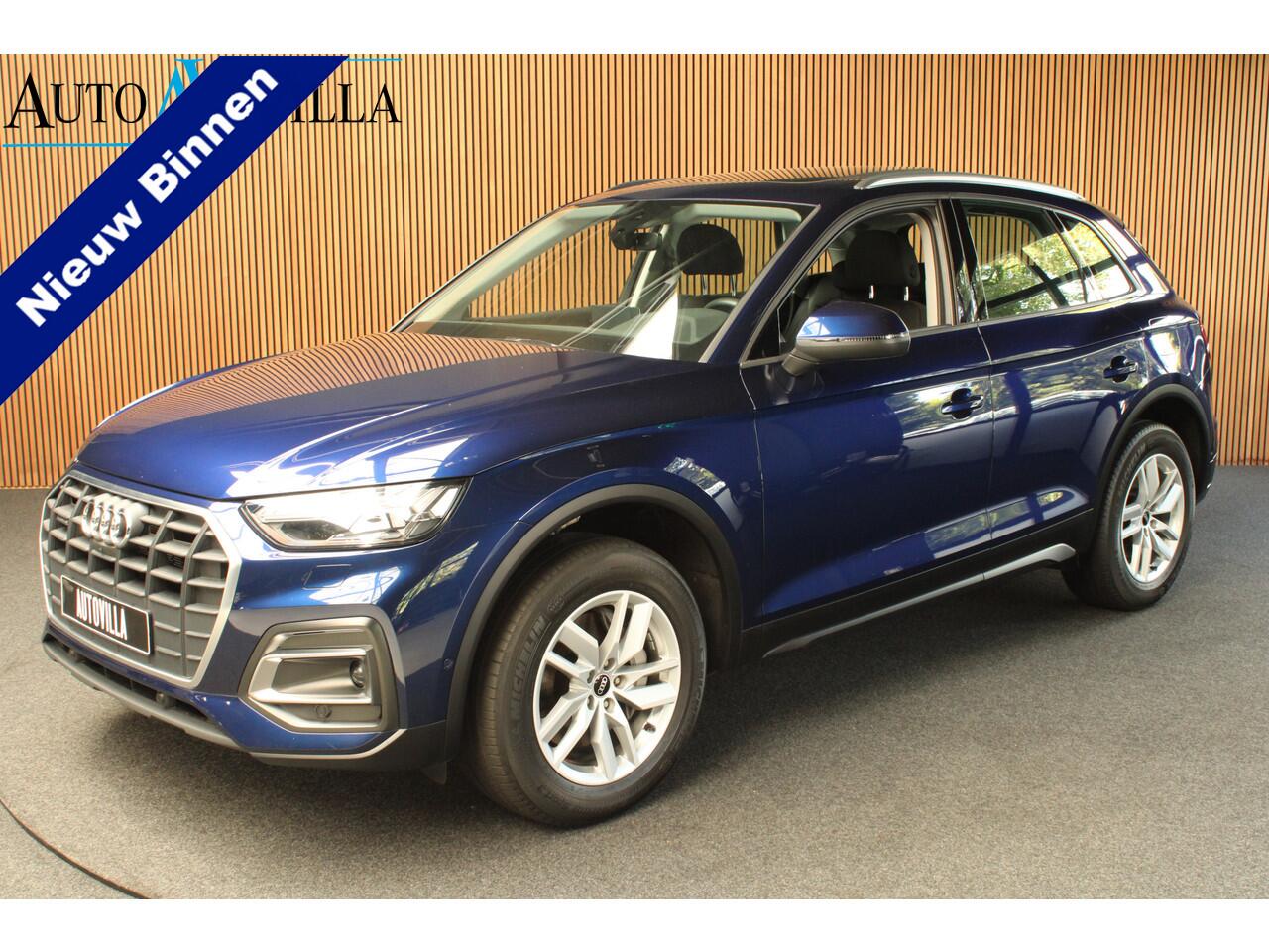 Audi Q5 50 TFSI e quattro Panodak 360° Virtual Memory seats ACC Elektr. uitklapbare trekhaak Elektr. bedienbaar achterklep Assistentiepakket 'Tour' Sportstoelen PDC Keyless Climate (3-zone) Stoelverwarming Cruise LM velgen BTW auto