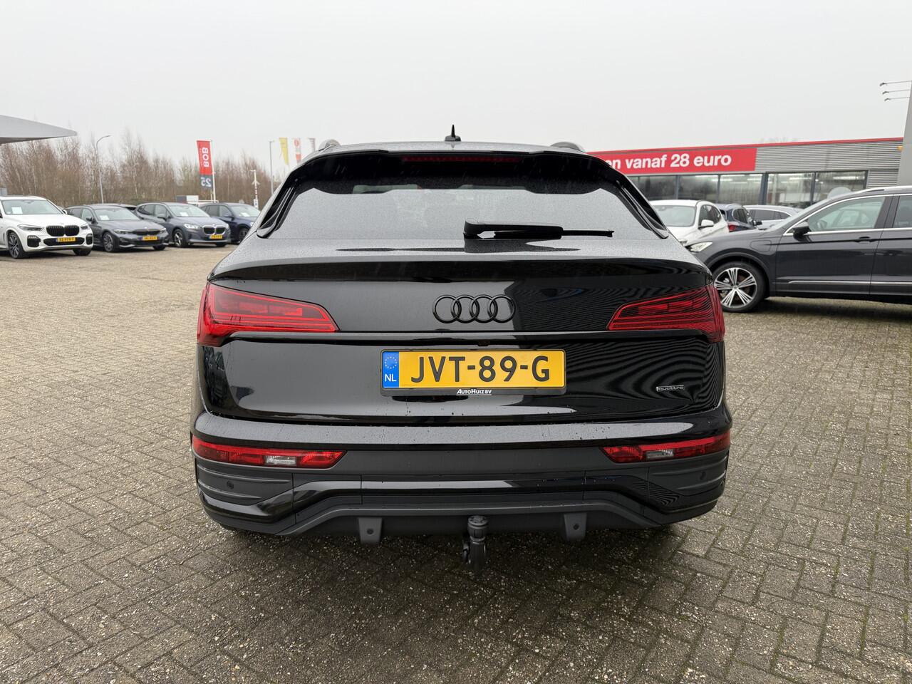 Audi Q5 Sportback 40 TFSI 204 PK S-Line Luchtvering Lederen interieur Trekhaak ACC Matrix Led Keyless Entry Head-Up Display 21 Inch LMV Sound-systeem Bang & Olufsen