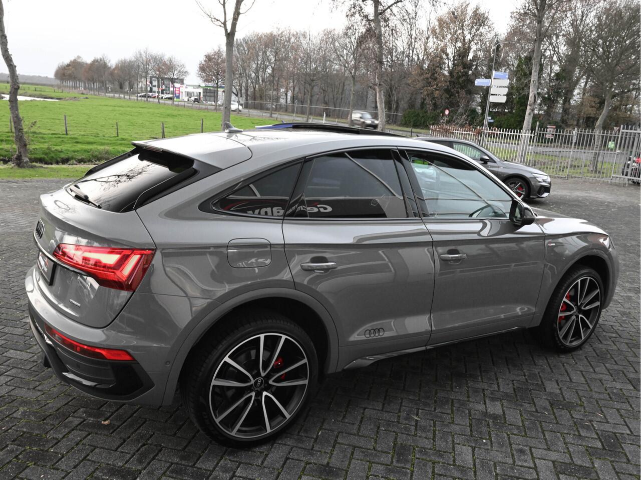 Audi Q5 Sportback 40TDI 204PK Quattro S-Line Pano B&O Matrix-LED Tr.haak Leder ACC Lane Ass 360-cam VOL!!