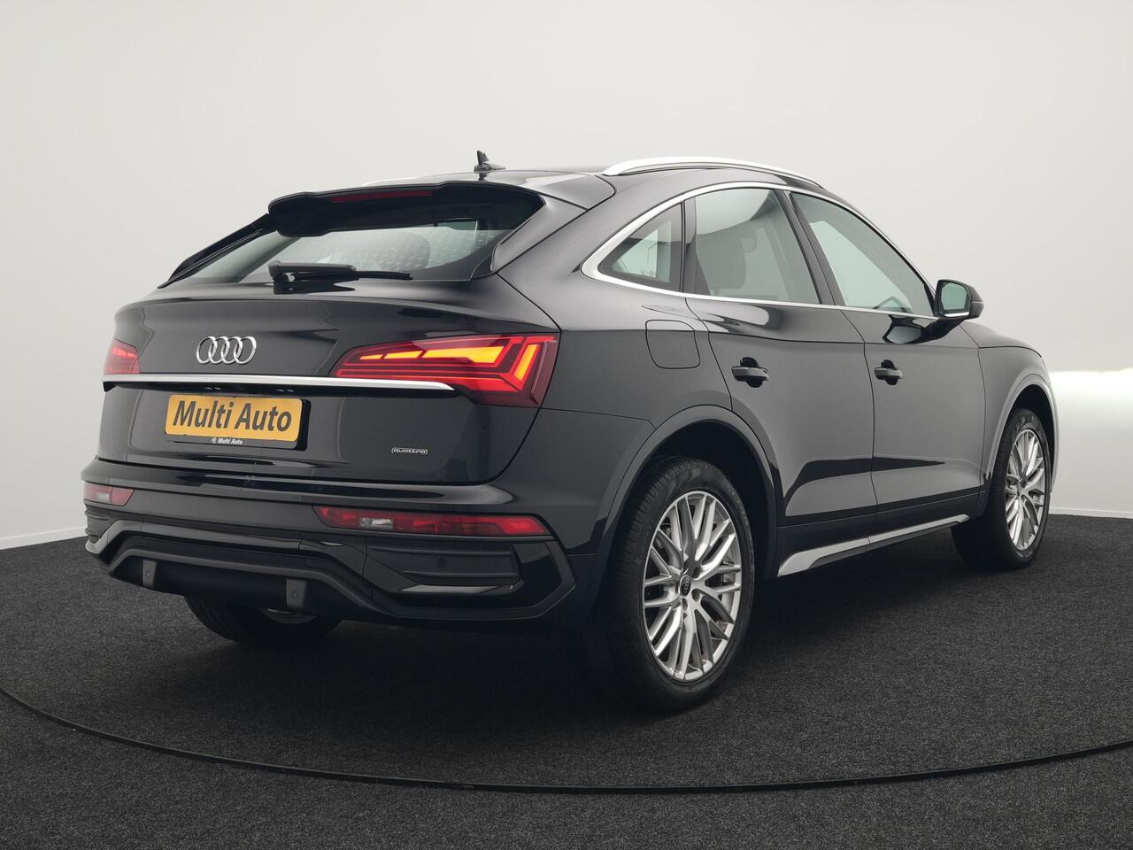 Audi Q5 Sportback 50 TFSI e S edition Plug In Hybrid 299pk Dealer O.H PHEV | Adaptive Cruise | Head Up | Bang & Olufsen | Alcantara Sportstoelen Memory | Keyless | 20"L.M | Camera | Sfeerverlichting |