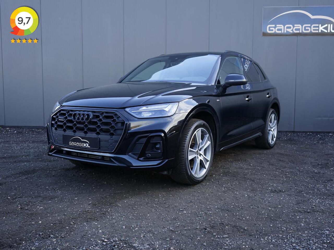 Audi Q5 50 TFSI e S line 1e Eig /Dealeronderh. / Hulppakket Tour / Hulppakket Stad / Elektr. Trekhaak / Zwart optiek / Ambianteverlichting