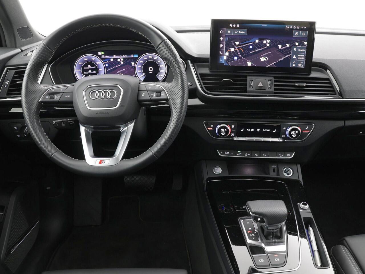 Audi Q5 Sportback 55 TFSIe 270Kw/367PK S Line · Panoramadak · Bang & Olufsen · Leder · Trekhaak · Adaptive Cruise Control · Garantie t/m 03-09-2029 of 100.000km