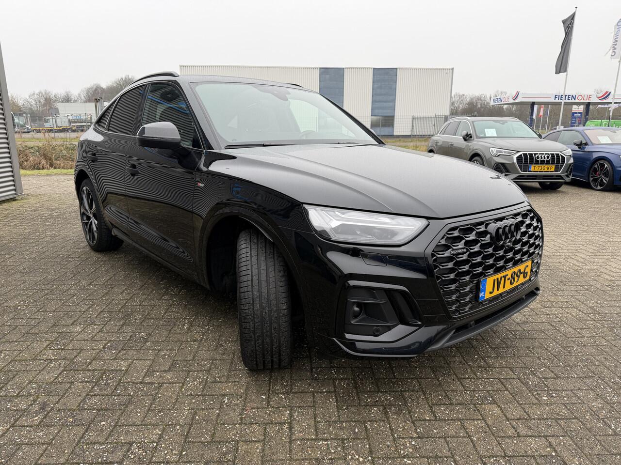 Audi Q5 Sportback 40 TFSI 204 PK S-Line Luchtvering Lederen interieur Trekhaak ACC Matrix Led Keyless Entry Head-Up Display 21 Inch LMV Sound-systeem Bang & Olufsen
