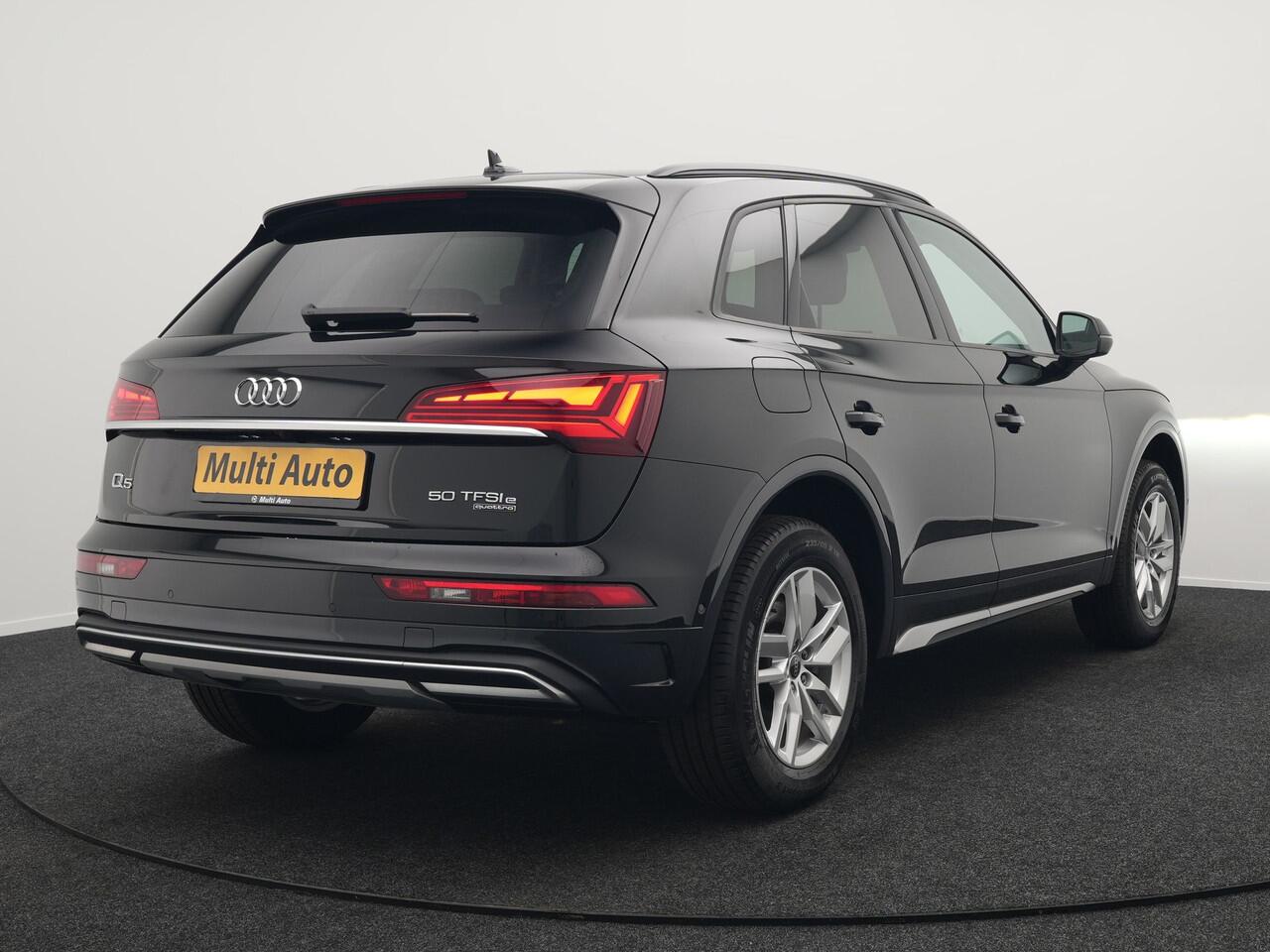 Audi Q5 50 TFSI e Advanced edition Plug In Hybrid 300pk Dealer O.H PHEV | 360 Camera | Cruise Control | Sportstoelen Verwarmd | Navigatie | Virtual | DAB | L.M. 18" |
