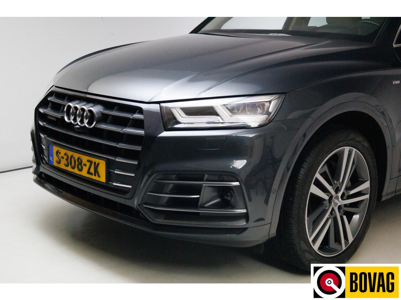 Audi Q5 55 TFSI e 367 PK quattro Competition S-Line Panoramadak, Luchtvering, Volledig leer, Adaptive cruise, Electrisch verstelbare stoelen met massage en verw. Ambiance verlichting, 360 camera, 20 inch, Navigatie, Head-up