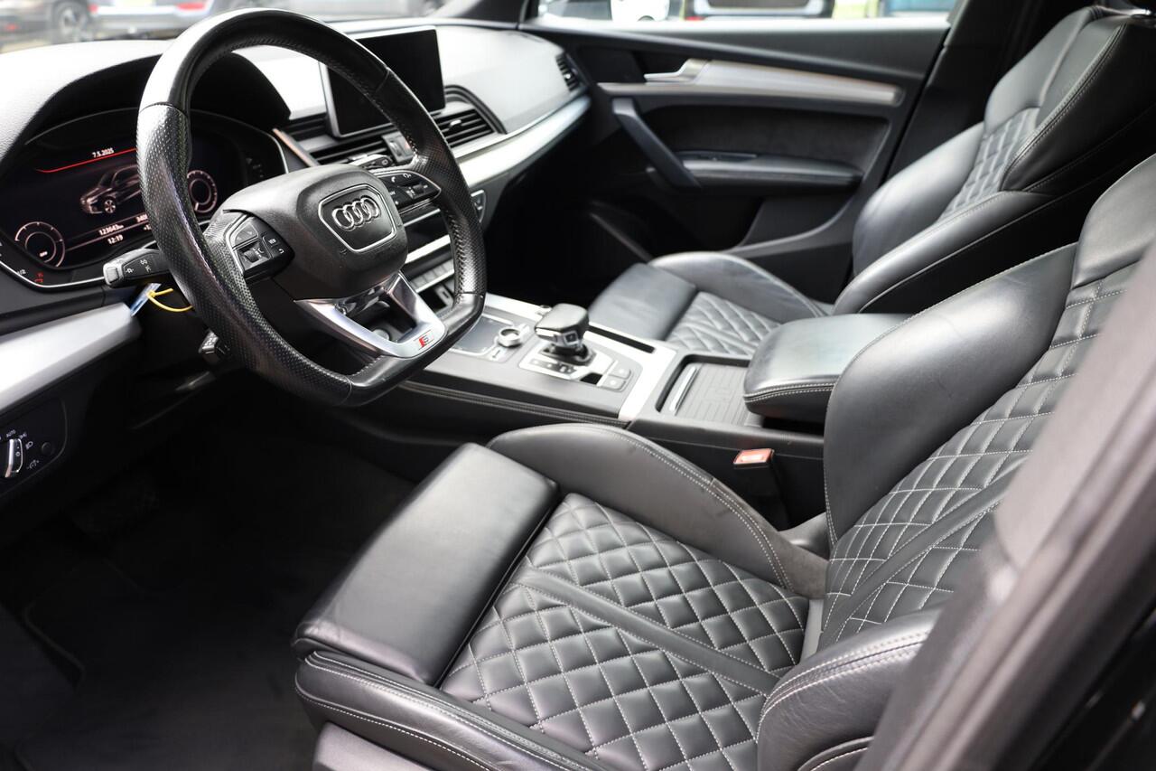 Audi Q5 50 TFSI e PHEV quattro S-Line edition 299PK! PANO LEER/NAPPA+MEMORY COCKPITVIEW Luchtvering TREKHAAK-ELEK 360-CAMERA 20"LMV ACHTERKLEP-ELEK 2xPDC STOELVERW. ZWARTE-HEMEL ENZ!