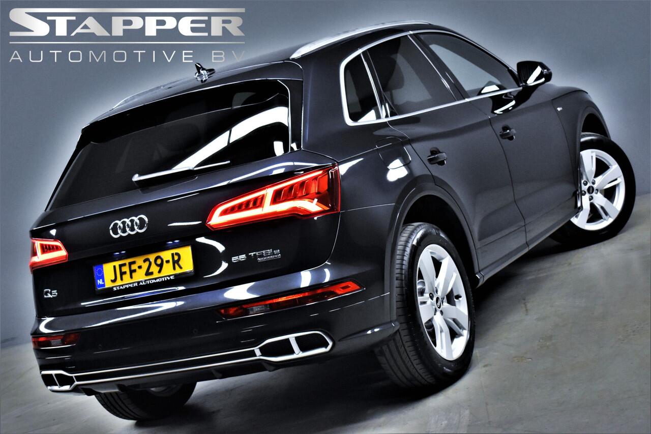 Audi Q5 55 TFSIe 367pk Quattro S-Line 1e Eig. Dealer OH Virtual/Keyless/H.Leer/Navi/Led/Stoelverw./Adap.Cruise