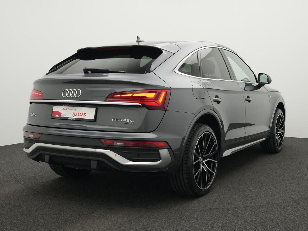 Audi Q5 Sportback 55 TFSI e 367 pk S-tronic S edition Competition / S-Line | Trekhaak | Fijnnappa leder | Bang & Olufsen | Stuur-/stoelverwarming | Matrix LED