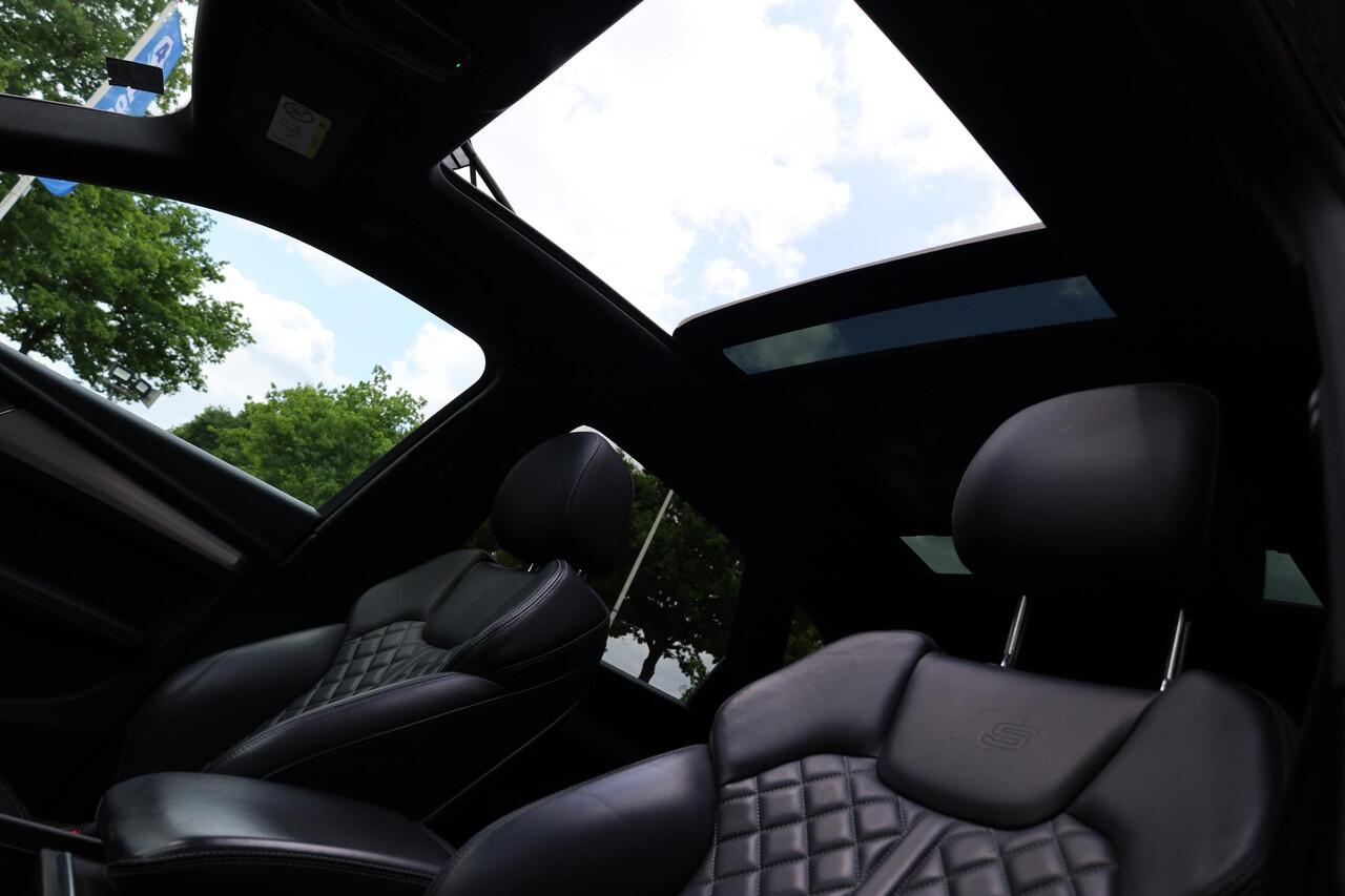 Audi Q5 50 TFSI e PHEV quattro S-Line edition 299PK! PANO LEER/NAPPA+MEMORY COCKPITVIEW Luchtvering TREKHAAK-ELEK 360-CAMERA 20"LMV ACHTERKLEP-ELEK 2xPDC STOELVERW. ZWARTE-HEMEL ENZ!