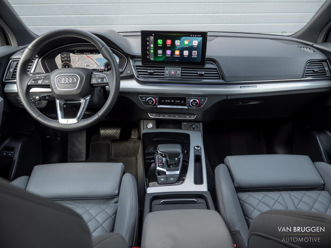 Audi Q5 50 TFSI e S-Line Pano Luchtv Trekhaak RS-Stoelen 21" Head-Up Sfeer