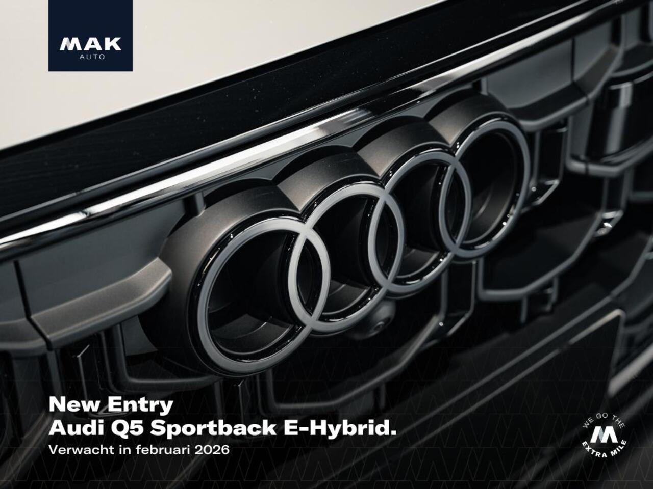 Audi Q5 Sportback E-Hybrid Quattro S Edition Competition, B&O, pano, trk. haak, 21", luchtv., matrix-LED, OLED, memory, keyless, HUD, ACC, privacy
