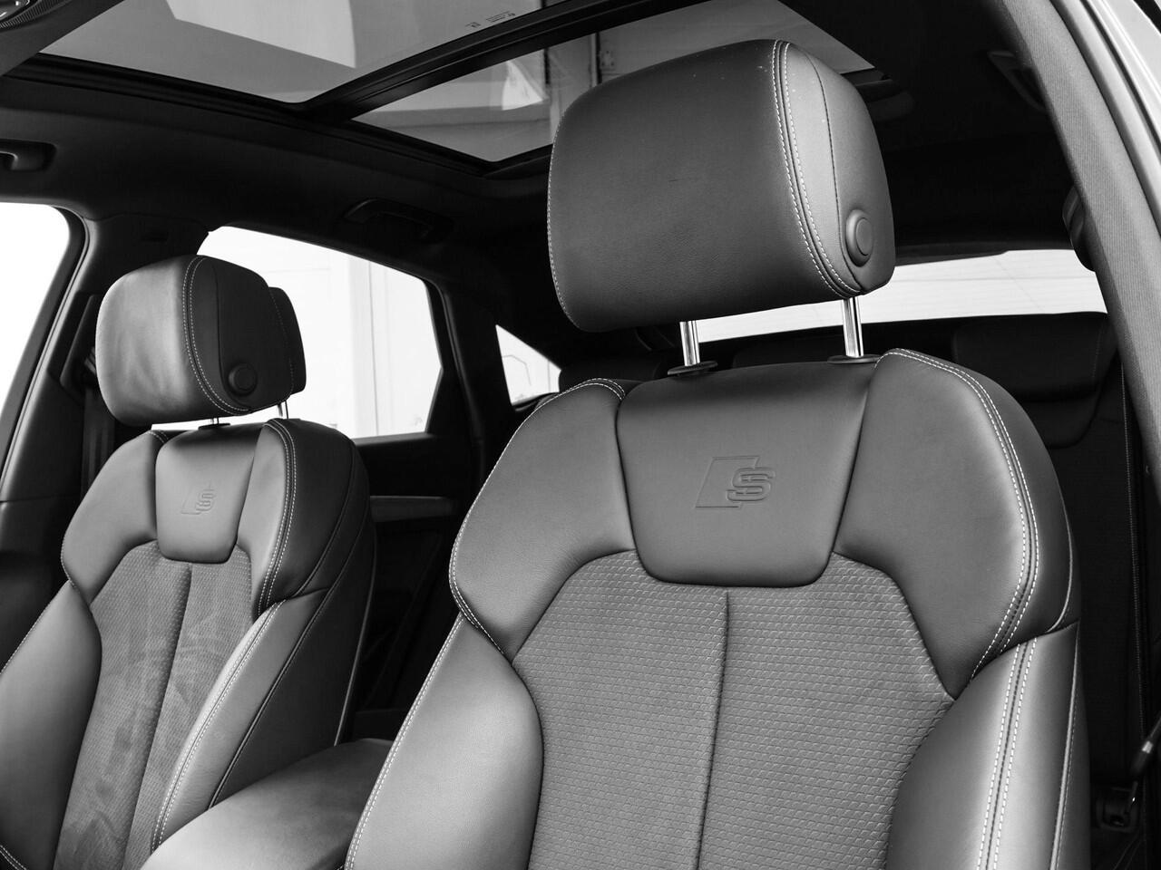 Audi Q5 Sportback 55 TFSIe 367PK S-tronic S Edition Competition · Panoramadak · Elek. Trekhaak · Bang & Olufsen · Luchtvering · Camera · Apple/Android Car Play · 21'' Inch · Garantie t/m 19-06-2030 of 100.000km.