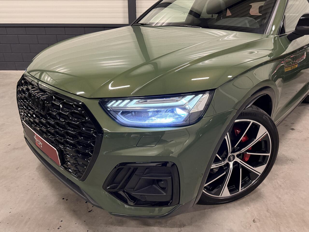 Audi Q5 Sportback 55 TFSI e S-Line DISTRIKTGRUN/PANO/LUCHTVERING/360CAMERA/LEER-SPORT/STANDKACHEL/21"AUDI-SPORT/BLACK-OPTIC/VOLLEDIG AUDI DEALER HISTORIE