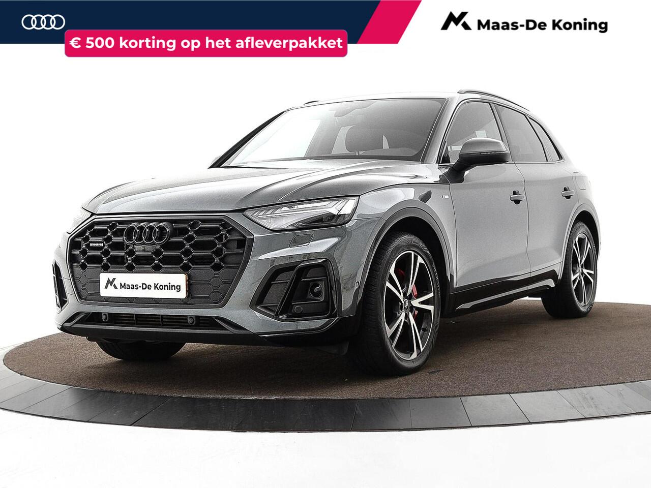 Audi Q5 50 TFSIe 300pk S-tronic S edition Competition · Apple/Android Car Play · Luchtvering · Keyless · 360 Camera · Elek. Achterklep · 20'' Inch · 01-08-2027 of 100.000km