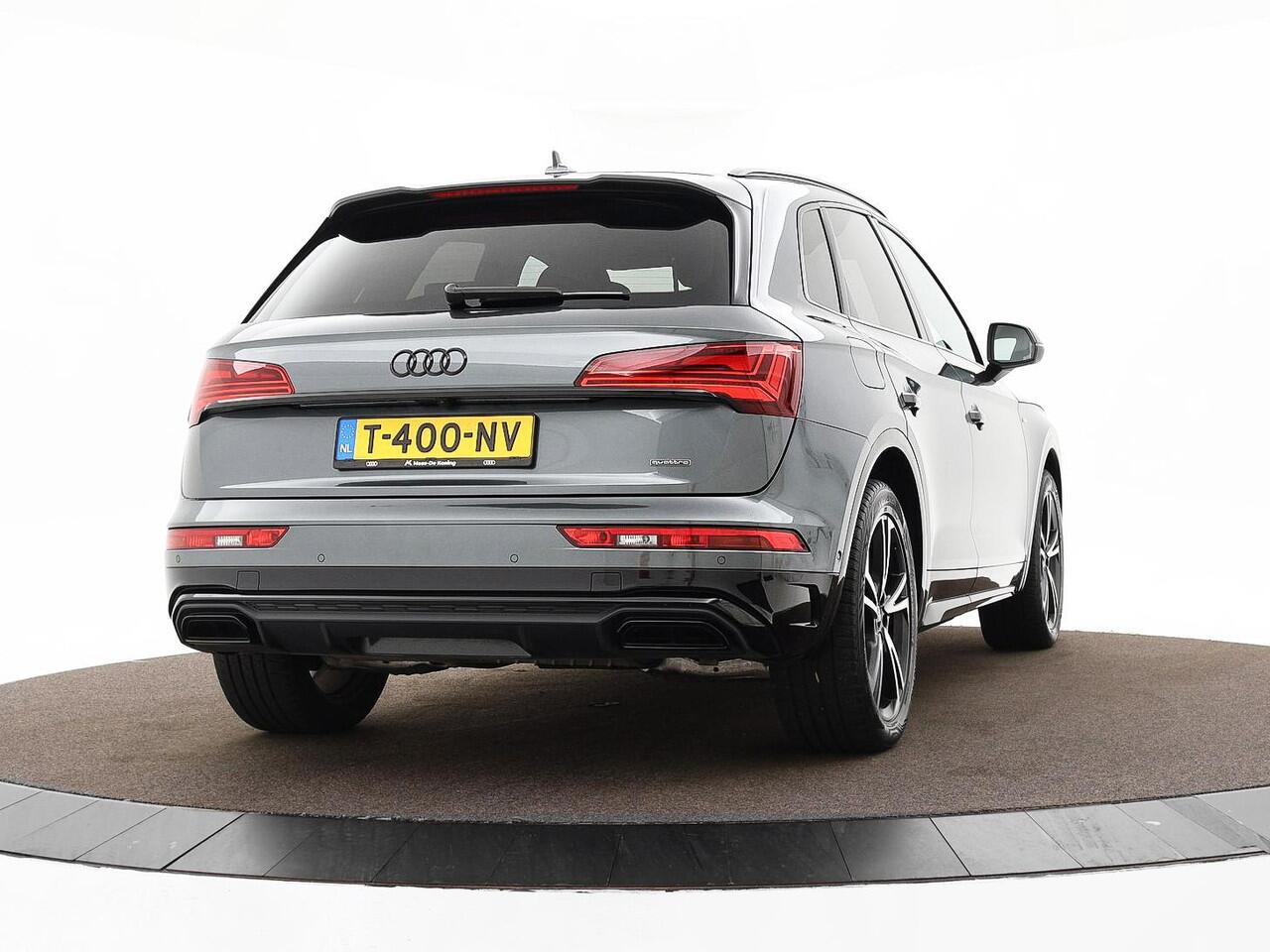 Audi Q5 50 TFSIe 300pk S-tronic S edition Competition · Apple/Android Car Play · Luchtvering · Keyless · 360 Camera · Elek. Achterklep · 20'' Inch · 01-08-2027 of 100.000km