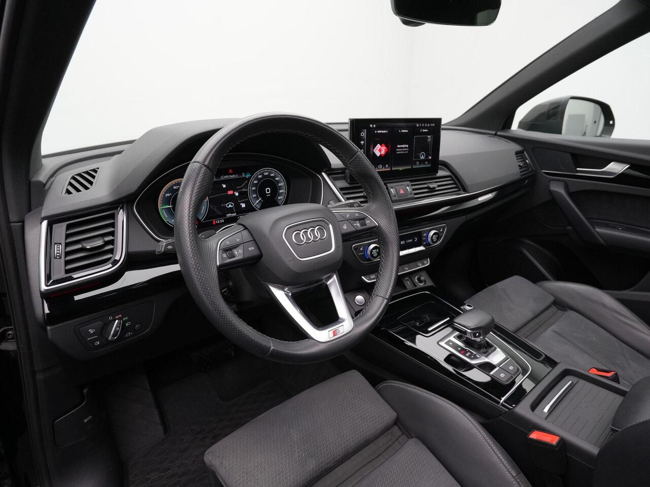 Audi Q5 50 TFSI e 299 pk S-tronic S edition / S-Line | Panoramadak | Geheugenstoel | Stuur-/stoelverwarming | Achteruitrijcamera | Leder/alcantara