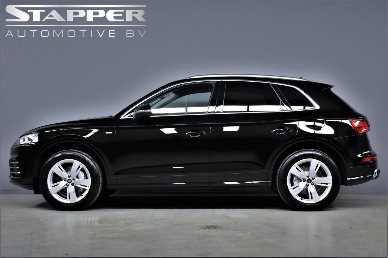 Audi Q5 55 TFSIe 367pk Quattro S-line 1e Eig. Dealer OH Trekhaak/Keyless/Camera/Navi/Led/Leer/Stoelverw./Pdc/Lmv''