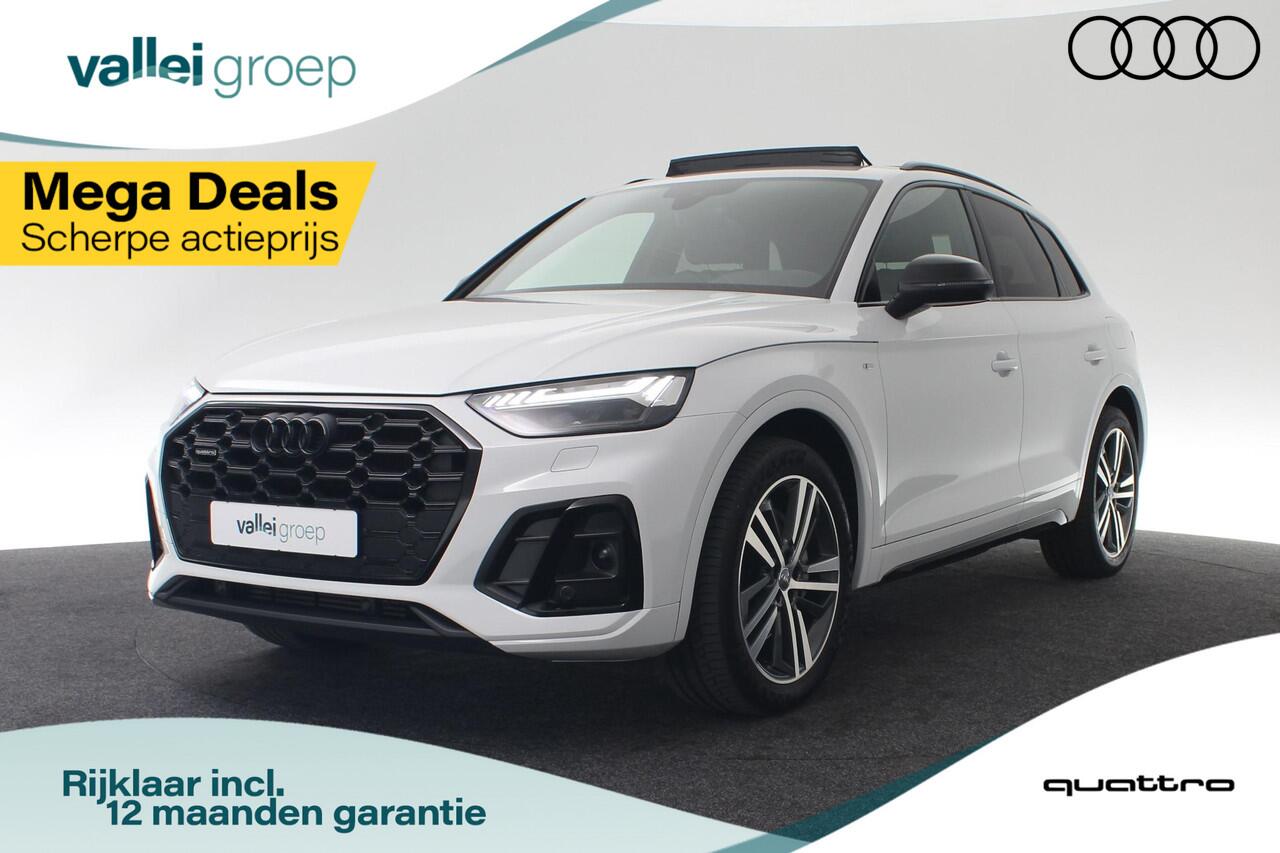 Audi Q5 55 TFSI e 367 pk S-tronic quattro S edition | Panoramadak | Trekhaak | Matrix LED koplampen | B&O sound | Luchtvering | Achteruitrijcamera | Standkachel | 21 inch