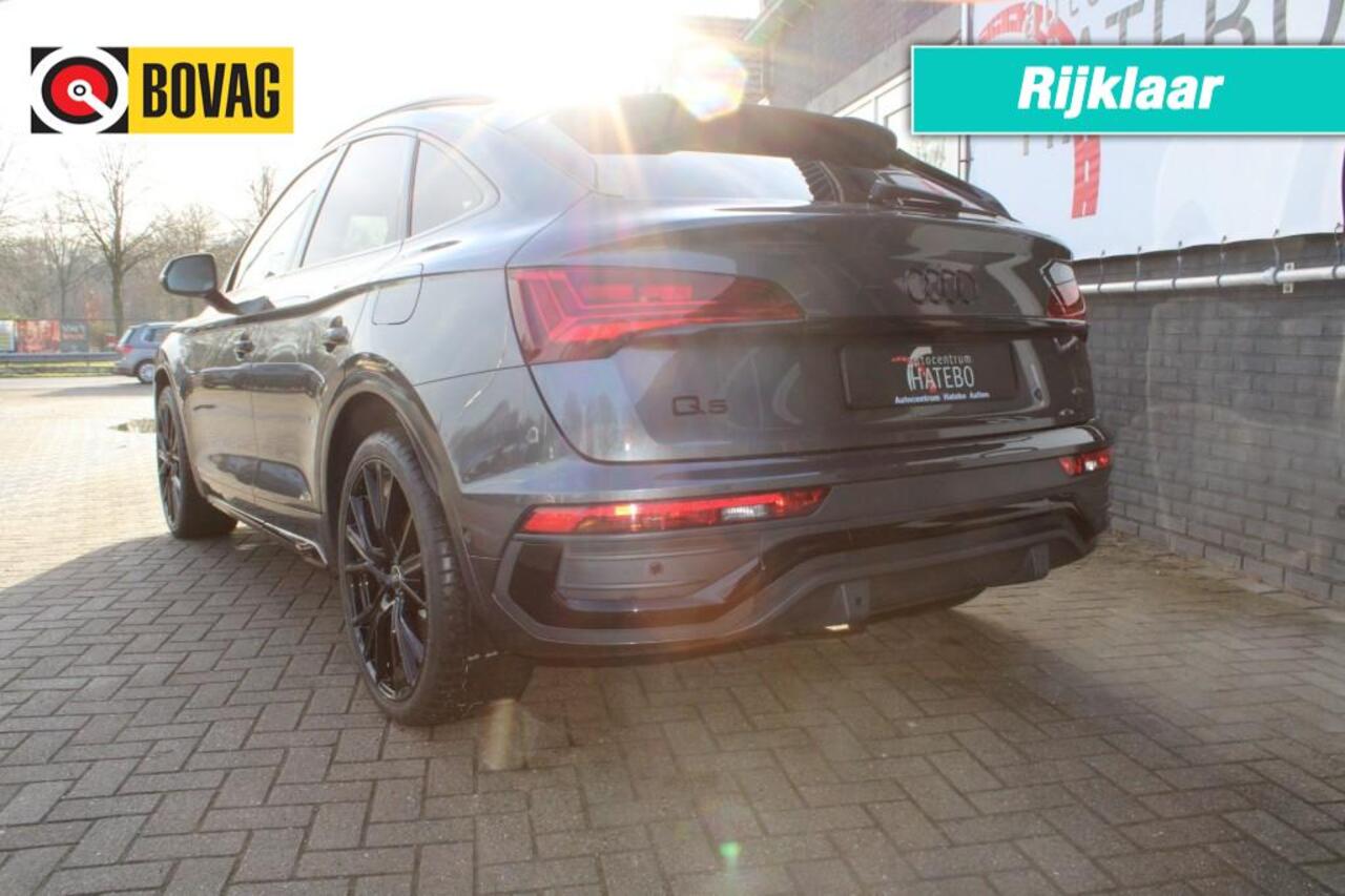 Audi Q5 55 TFSI e 367pk S-Line Black Line Quattro Matrix Luchtv. HUD trekh. 21