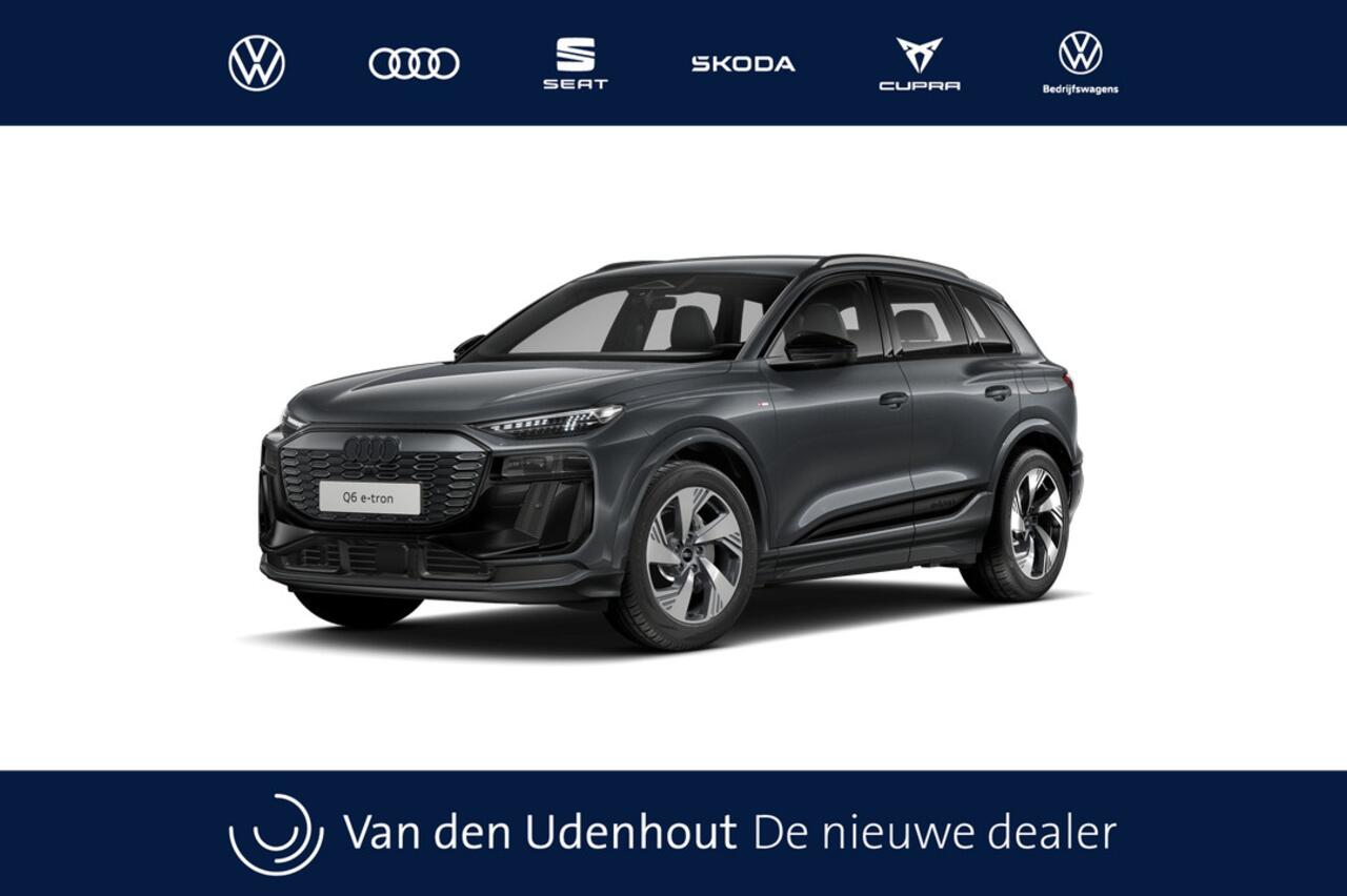 Audi Q6 e-tron performance 306 1AT S Edition Automaat | S line-interieur met sportstoelen en zwarte stoffen-kunstlederen bekleding | Exterieurpakket zwart