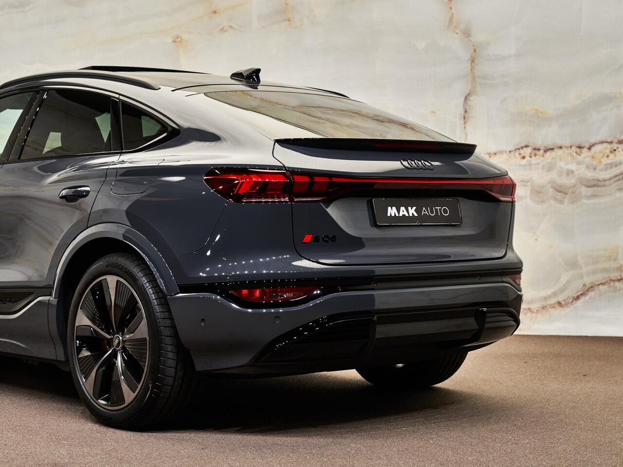 Audi Q6 SQ6 Sportback e-tron Quattro, pano, 21", matrix-LED, B&O, bijrijdersdisplay, luchtv., HUD, ACC, privacy