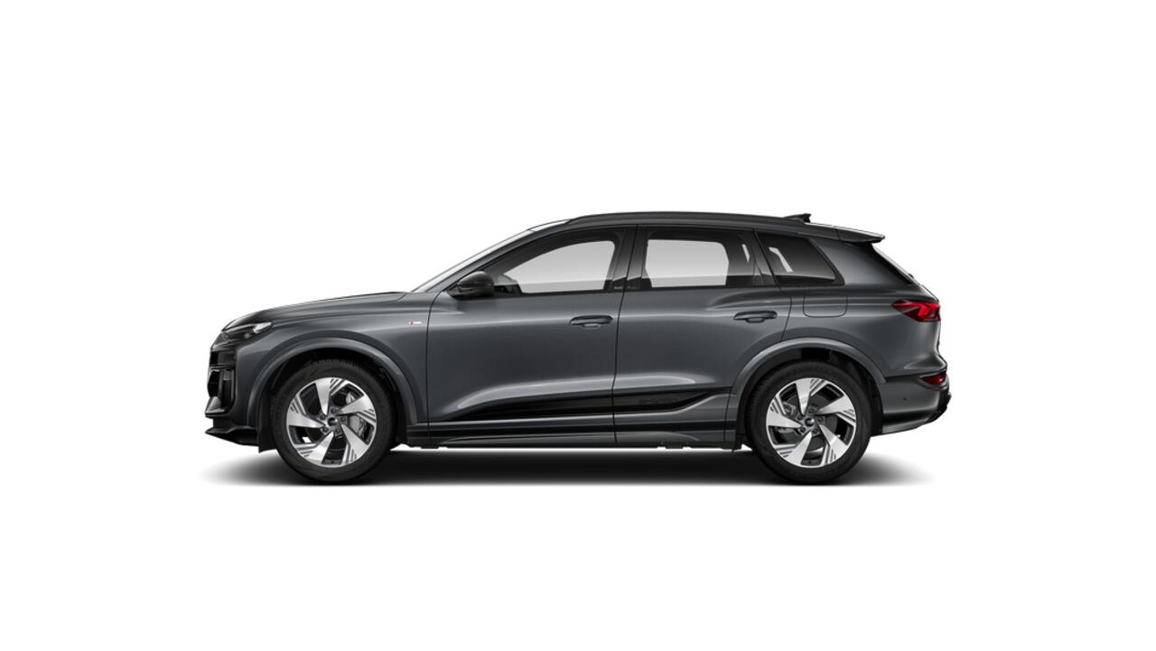 Audi Q6 e-tron performance 306 1AT S Edition Automaat | S line-interieur met sportstoelen en zwarte stoffen-kunstlederen bekleding | Exterieurpakket zwart