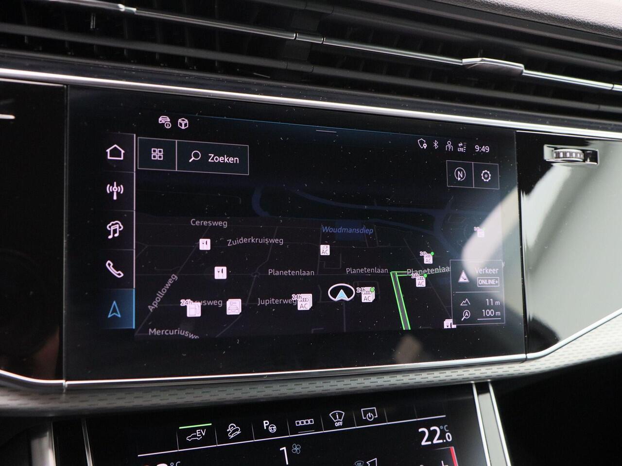 Audi Q7 55 TFSi e 380 Pk quattro S-Line | Full LED | Panoramadak | Zwart Optiek | Trekhaak | 21 Inch | Adaptive Cruise | B&O Audio | 20.301 Km!!