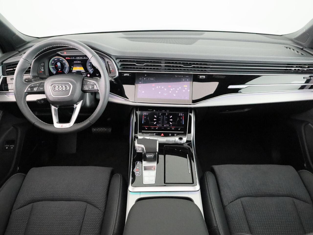 Audi Q7 55 TFSI e quattro Pro Line S 394pk Panoramadak, adaptive cruisecontrol, B&O soundsysteem, optiekpakket zwart Plus