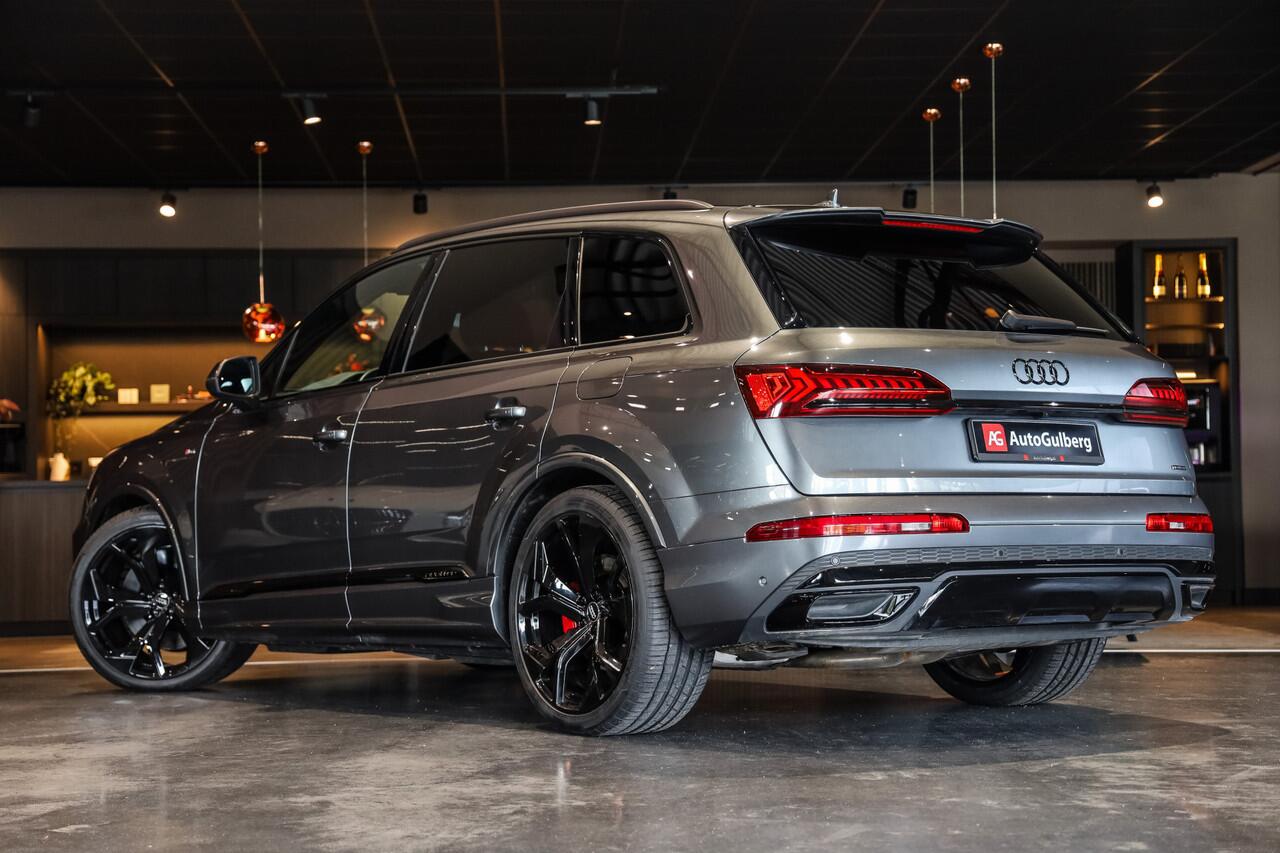 Audi Q7 55 TFSI e quattro Pro Line S-Line+ 29986km!!! Black Optic, Sportstoelen Leder met Memory, Virtual Cockpit, Sport Design, Adaptive Air Suspension, DSP Soundsystem, Camera, Ambiente/ Spiegel Pakket, LMV.