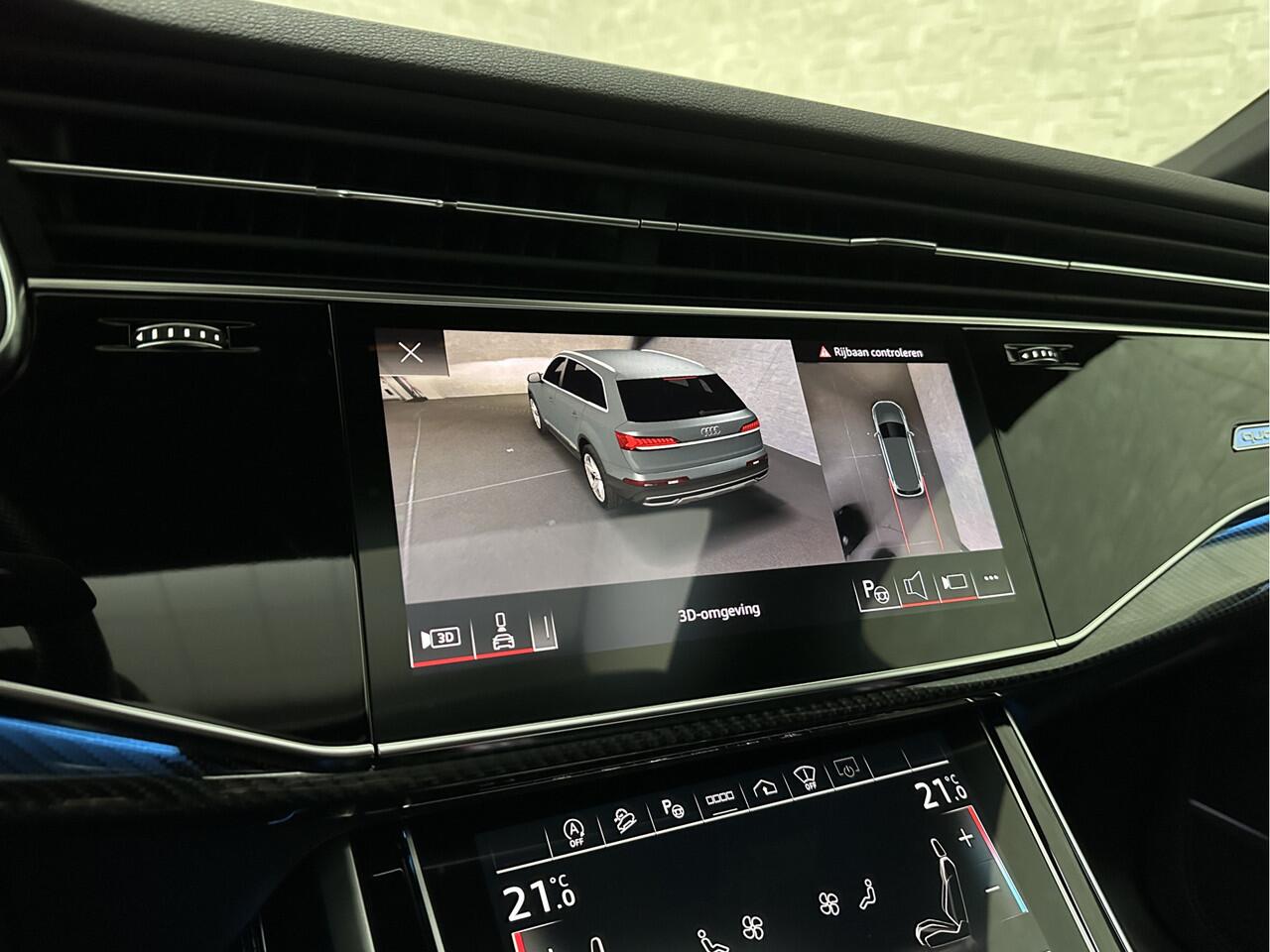 Audi Q7 50 V6 TDI 7-Persoons S-Line | 360 Camera | Trekhaak | ACC | Panorama | B&O Sound | Head-Up | Soft-Close | Matrix-LED | 4-Zone Clima | Stoelverwarming V+A | Keyless-Entry | Standkachel | Luchtvering | Tour-Pakket | Memory | Sfeerverlichting | Stuurverwarmi