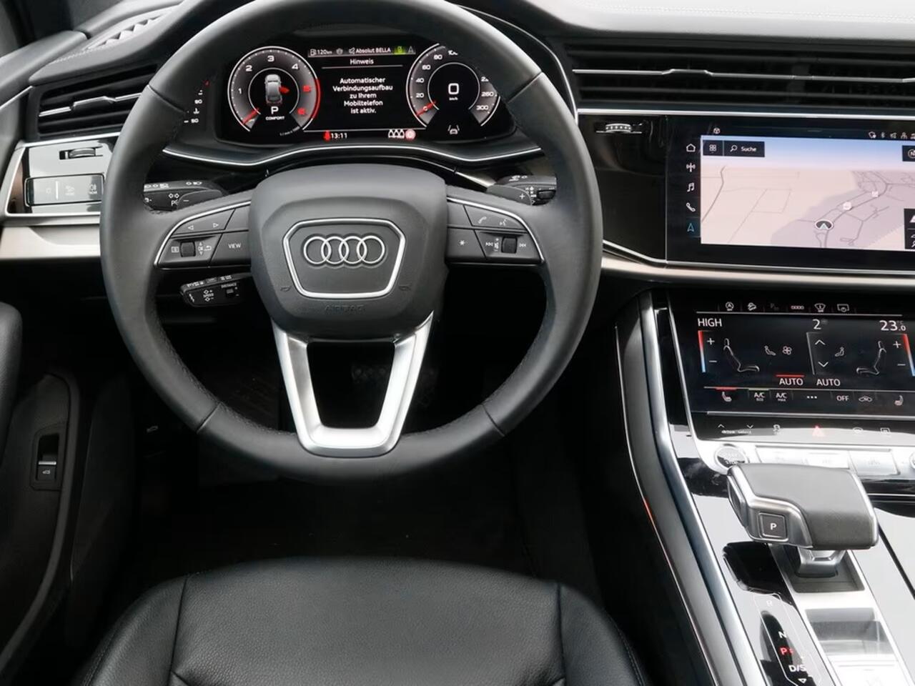 Audi Q7 50 TDI quattro S Line 286 PK Grijs Kenteken ACC Trekhaak Luchtvering 21 Inch Panoramadak Head-Up Memory LED Black Pack